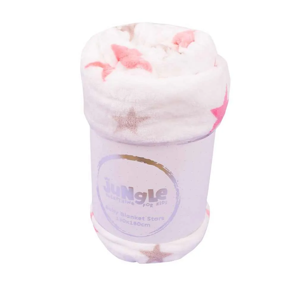 JUNGLE M02 CEBE ZVEZDICA 130X180CM BELO ROZE 
