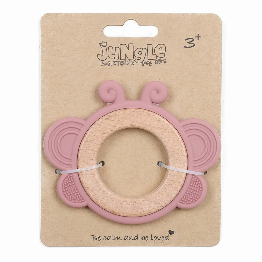 JUNGLE BEBI SILIKONSKA GLODALICA ROZE