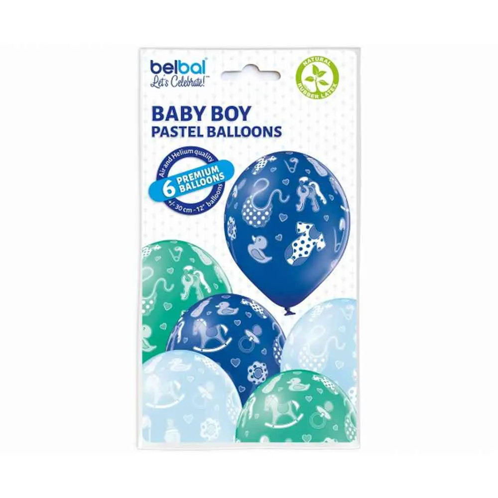 BALONI BABY BOY PLAVI 6KOM
