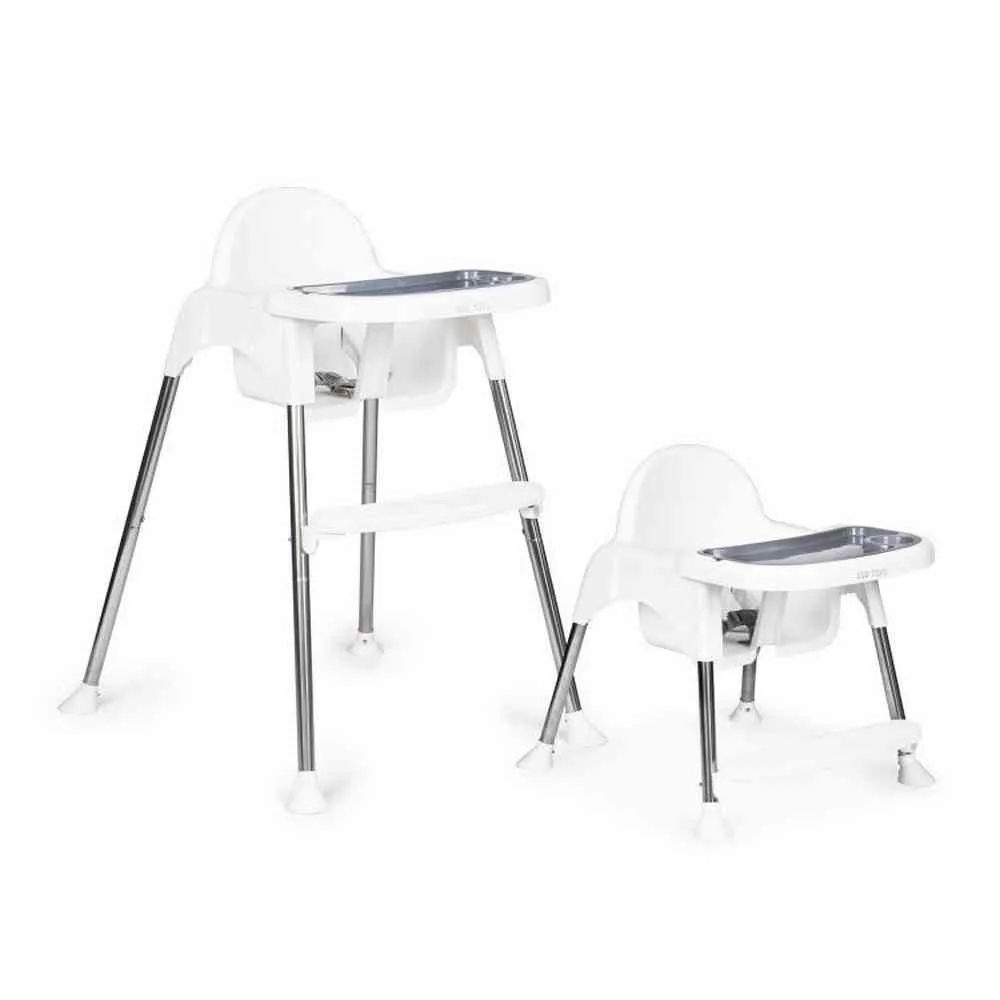 HRANILICA ZA BEBE 2U1 SA POSTOLJEM I POJASEVIMA WHITE ECOTOYS 
