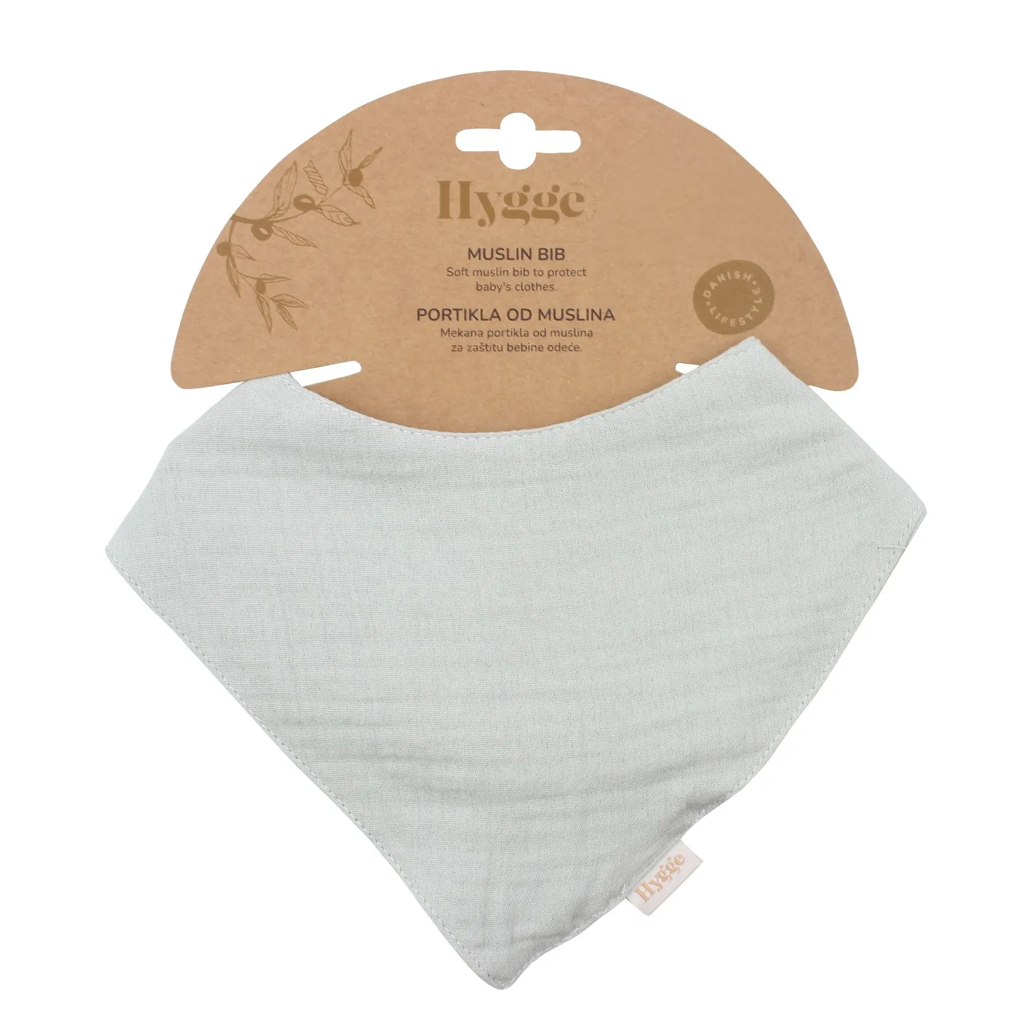 HYGGE PORTIKLA OD MUSLINA PASTEL GREEN 