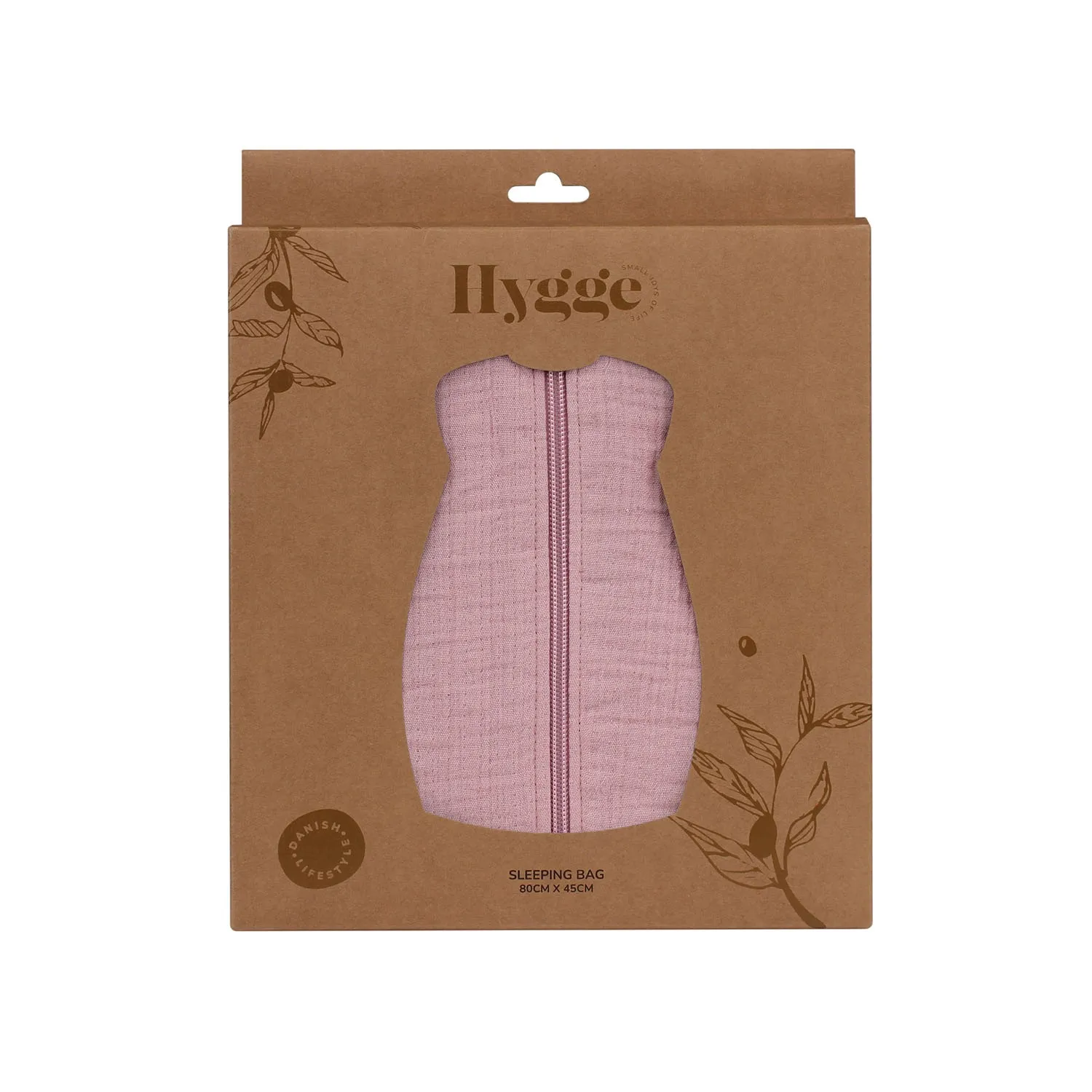 HYGGE VRECA ZA SPAVANJE OD MUSLINA DUSTY ROSE