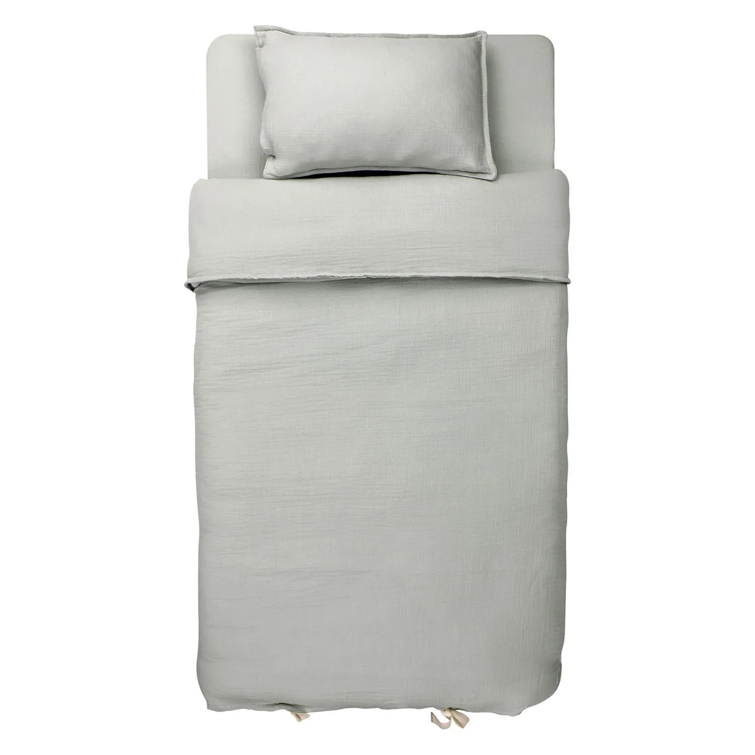 HYGGE POSTELJINA OD MUSLINA 3 DELA PASTEL GREEN