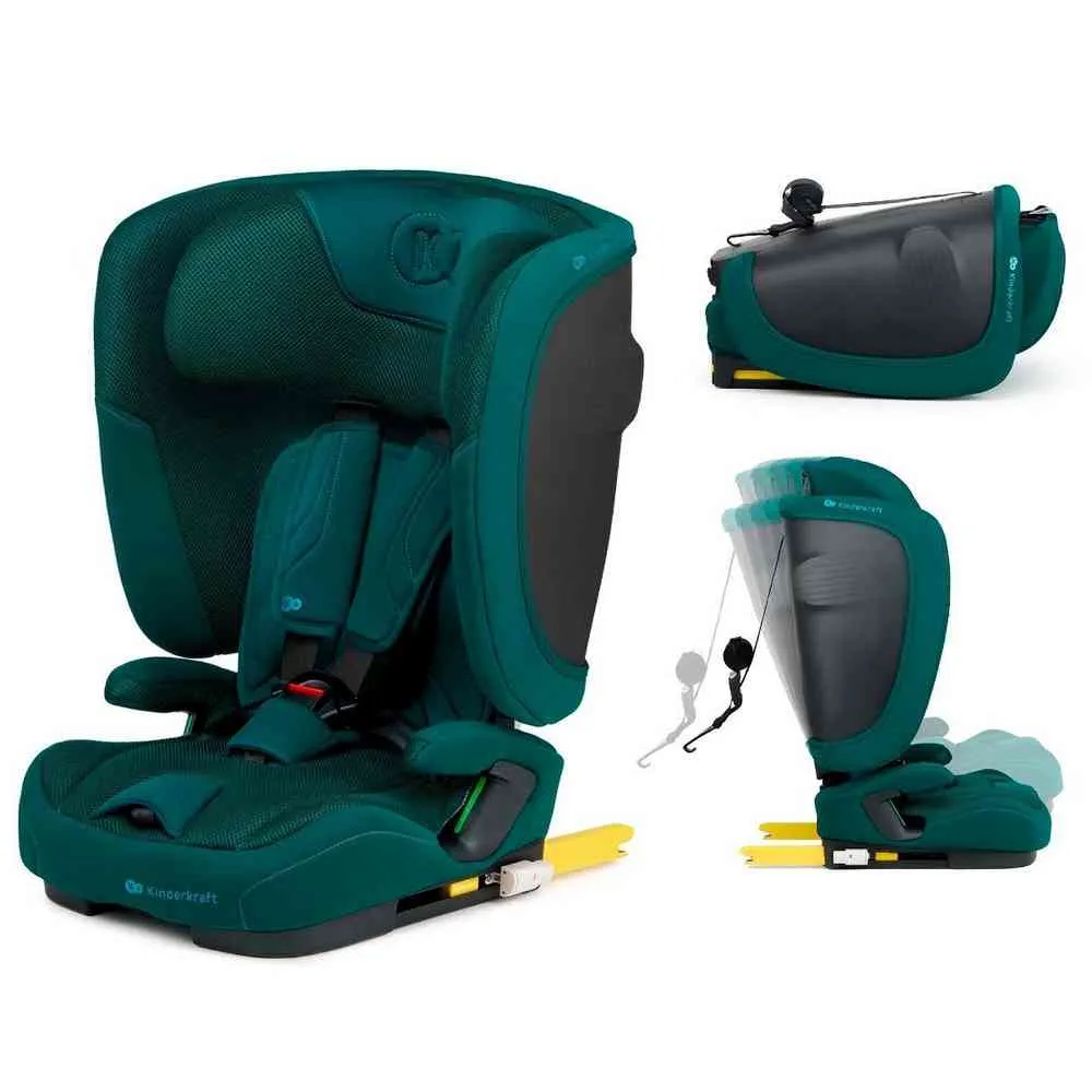 KINDERKRAFT AUTOSEDISTE FIX2GO I SIZE 76 150CM GREEN 