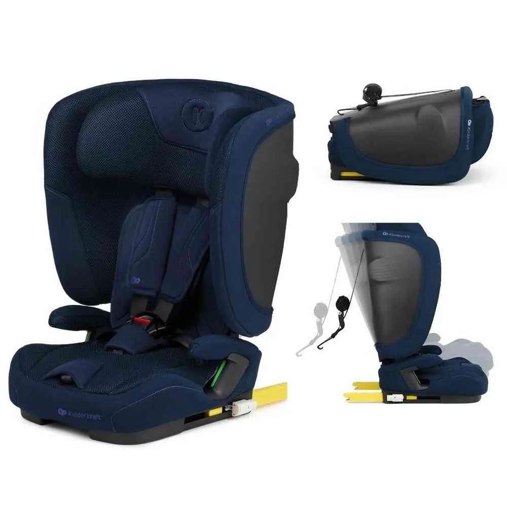 KINDERKRAFT AUTOSEDISTE FIX2GO I SIZE 76 150CM NAVY 