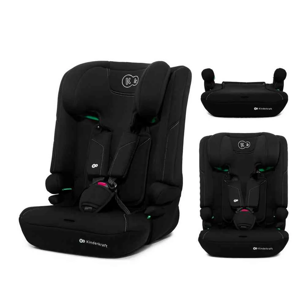 KINDERKRAFT AUTOSEDISTE I COMFY I SIZE 76 150CM BLACK 