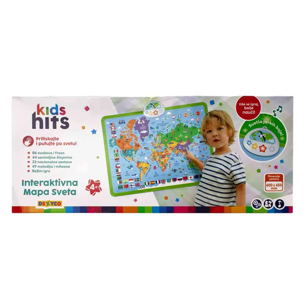 KIDS HITS INTERAKTIVNA MAPA SVETA RS 