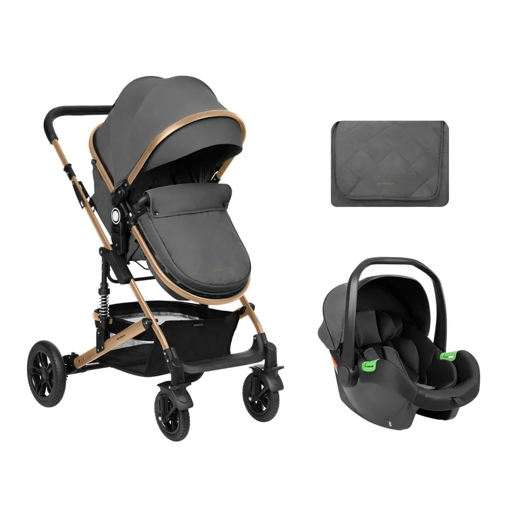 KIKKA BOO KOLICA TRIO SISTEM AMAIA DARK GREY