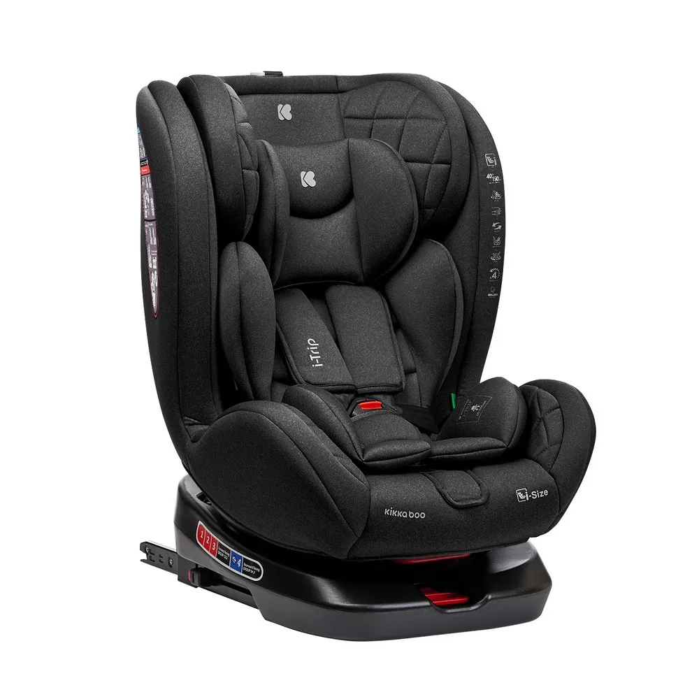 KIKKA BOO AUTO SEDISTE I-SIZE (40-150 CM) I-TRIP BLACK 