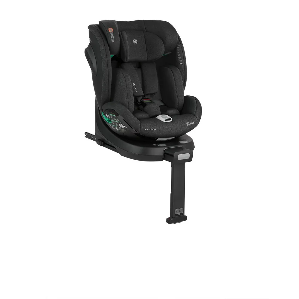 KIKKA BOO AUTO SEDISTE I-SIZE (40-150 CM) I-TWIST BLACK 