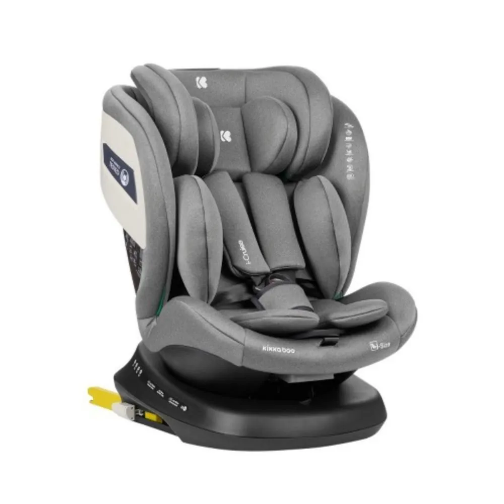 KIKKA BOO AUTO SEDISTE I-SIZE (40-150 CM) CRUSE LIGHT GREY