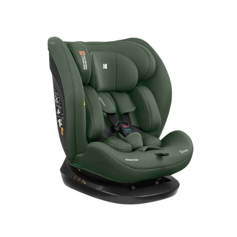 KIKKA BOO AUTO SEDISTE I-SIZE (40-150 CM) I-EXPLORE 2 ARMY GREEN