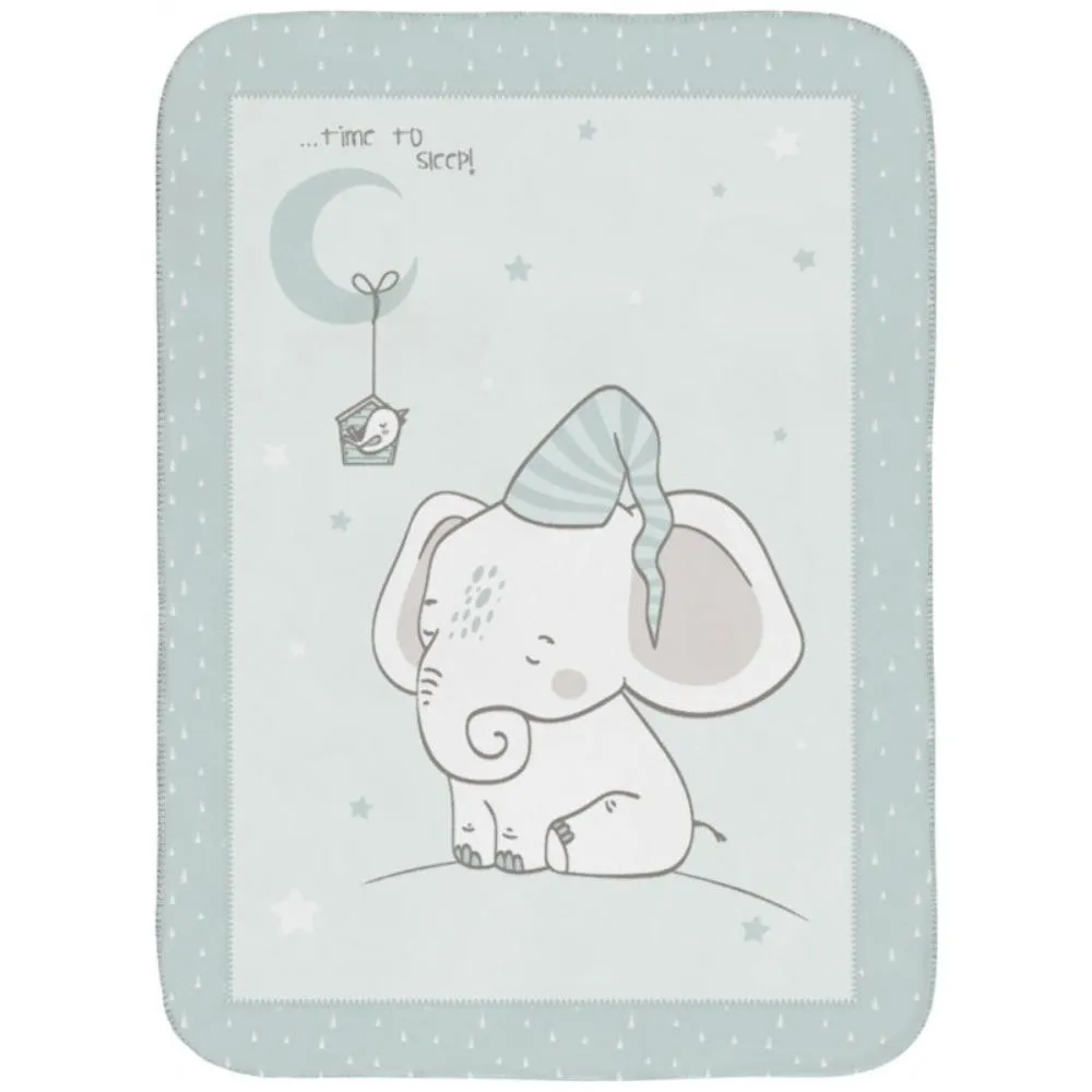 KIKKA BOO CEBE SUPER SOFT ELEPHANT TIME 80X110 CM