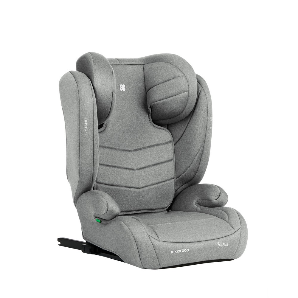 KIKKA BOO AUTO SEDISTE I-SIZE (100-150 CM) I-STAND LIGHT GREY