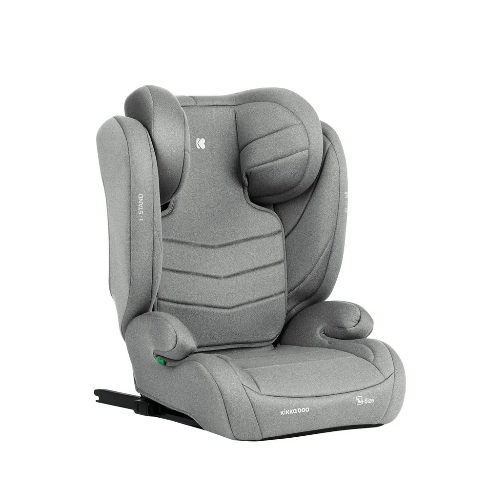 KIKKA BOO AUTO SEDISTE I-SIZE (100-150 CM) I-STAND LIGHT GREY