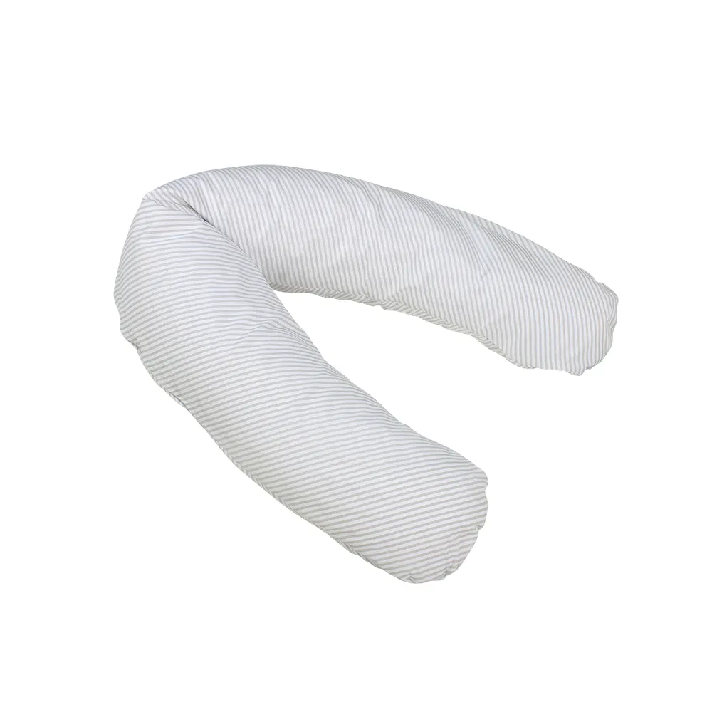 KIDZZ JASTUK ZA TRUDNICE I DOJILJE SIVE PRUGE 145X36CM