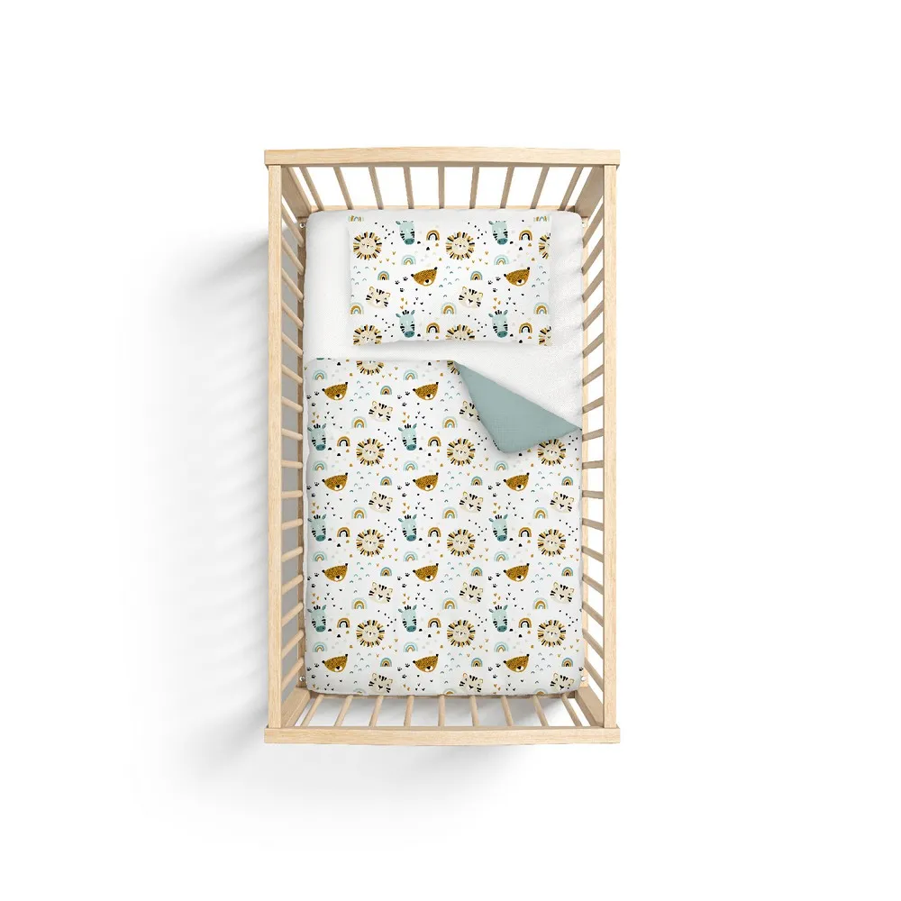 KIDZZ POSTELJINA 3 DELA MUSLIN MINT