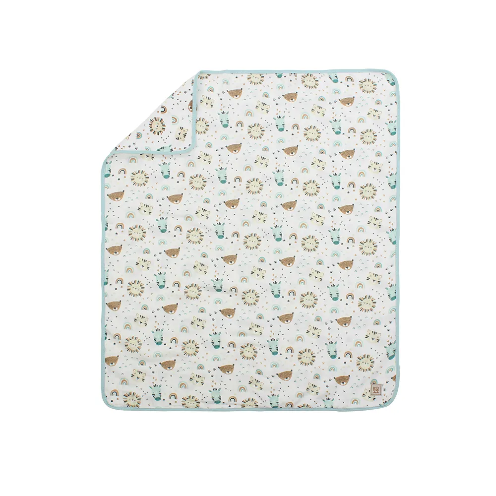 KIDZZ PREKRIVAC OD MUSLINA SARENI MINT 100X85CM 