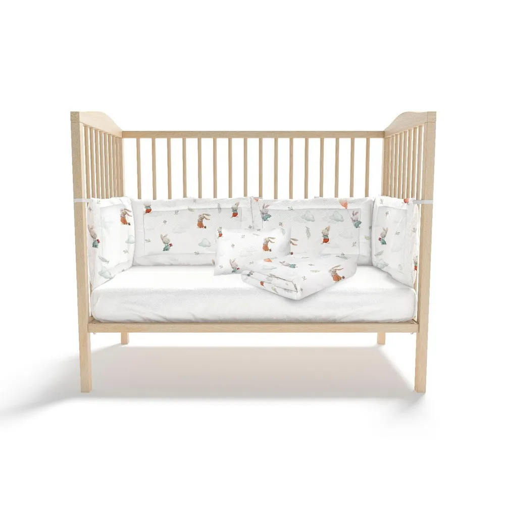 KIDZZ POSTELJINA 6 DELOVA ZEKA MINT