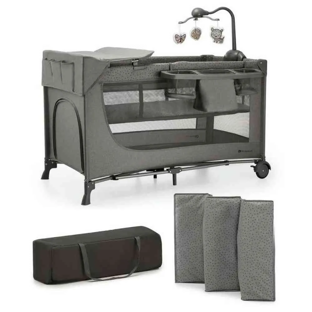KINDERKRAFT PRENOSIVI KREVETAC JOY 2 DARK GRAY SA DODACIMA 