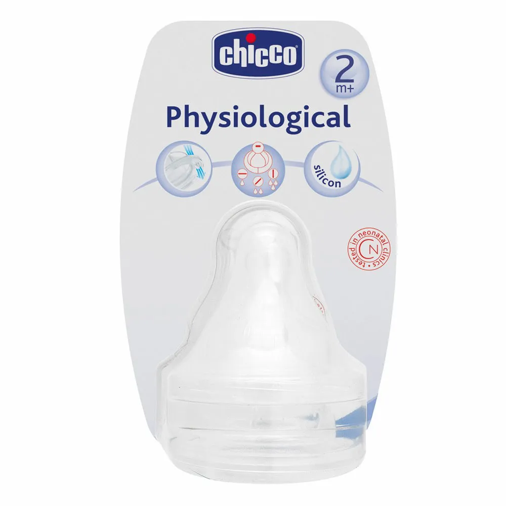 CHICCO CUCLA SILIKON 2M PLUS PROMENLJIV PROTOK 2KOM