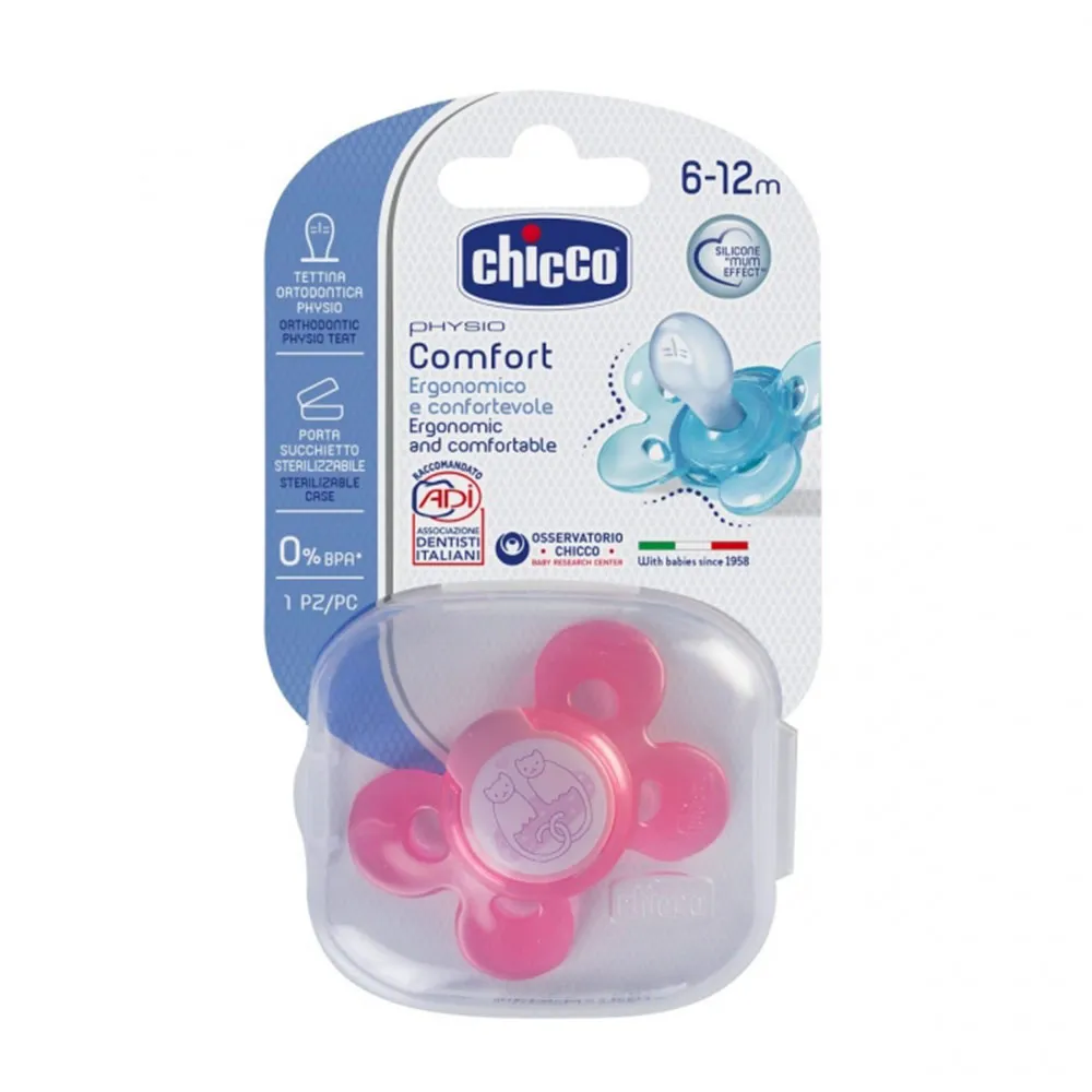 CHICCO VARALICA GIOTTO COMFORT SILIKON 6-12 1/1 ROZE