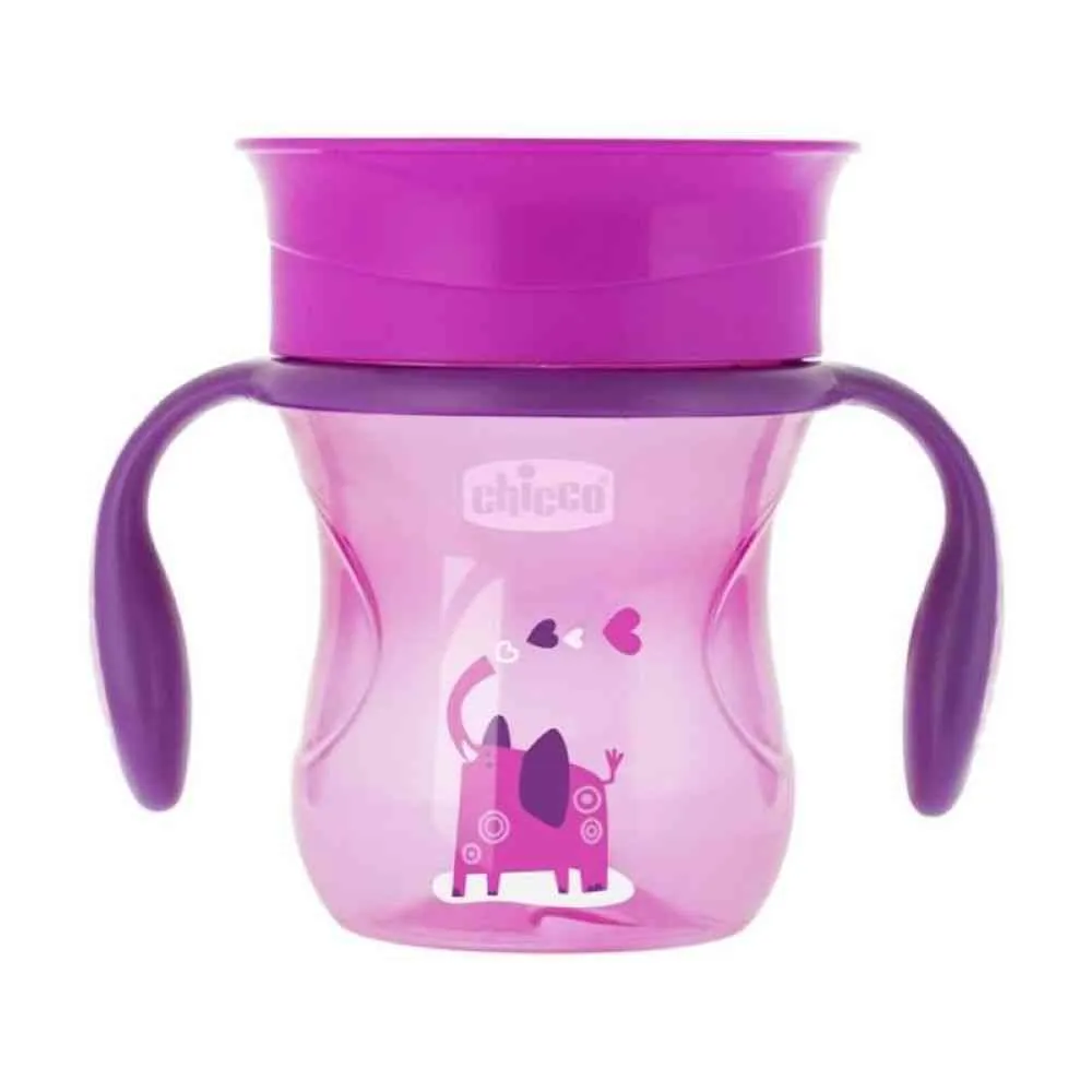 CHICCO NO SPILL ČASA PERFECT 360 STEPENI 12+ ROZE