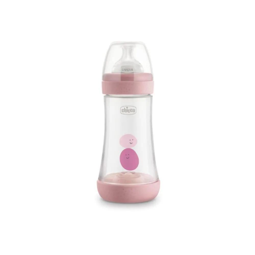 CHICCO PERFECT5 FLASICA ROZE 2M+ 240ML