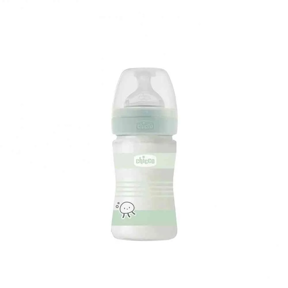 CHICCO WB STAKLENA FLASICA 150ML SILIKON