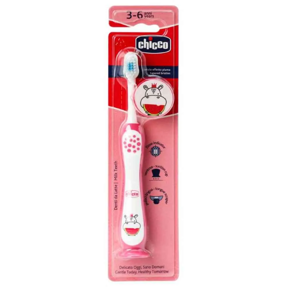 CHICCO cETKICA ZA ZUBE HIPPO 3-6 GODINA 