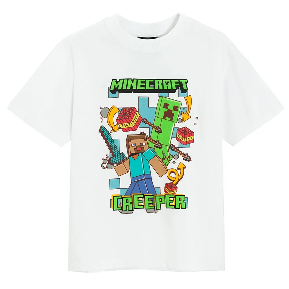 COOL CLUB MINECRAFT MAJICA KRATAK RUKAV WHITE