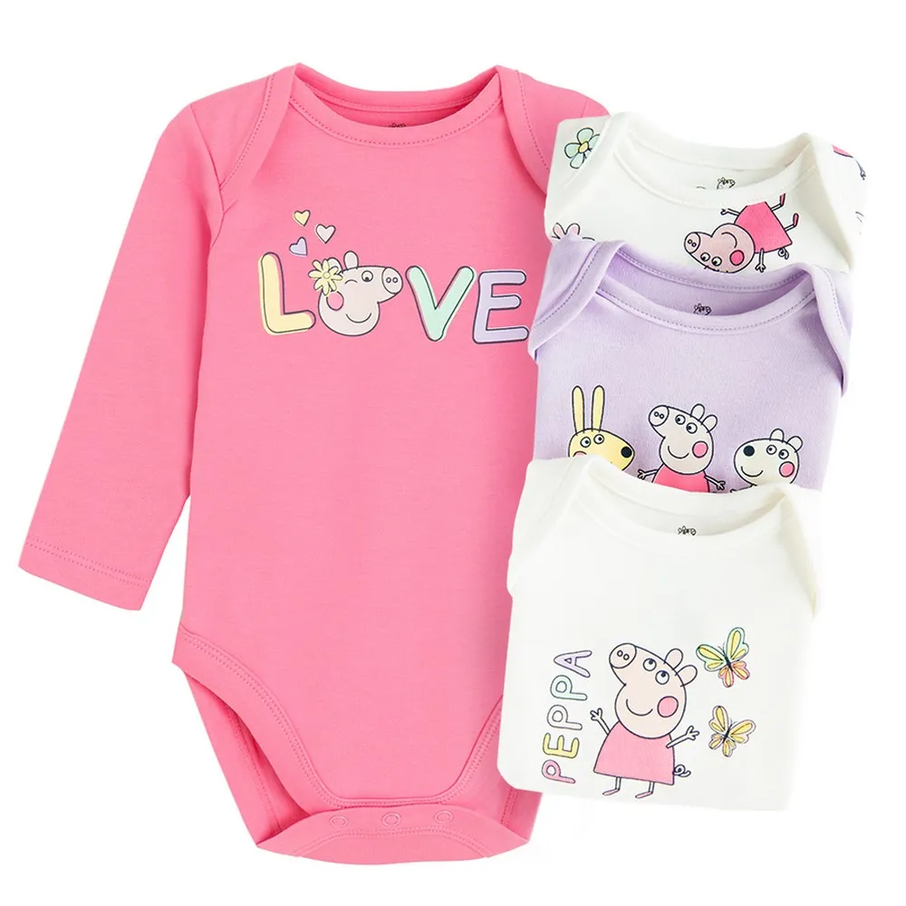 COOL CLUB PEPPA PIG BODI DUG RUKAV 4KOM MIX 