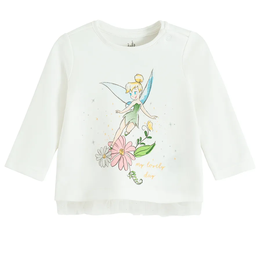 COOL CLUB TINKER BELL MAJICA DUG RUKAV CREAMY 