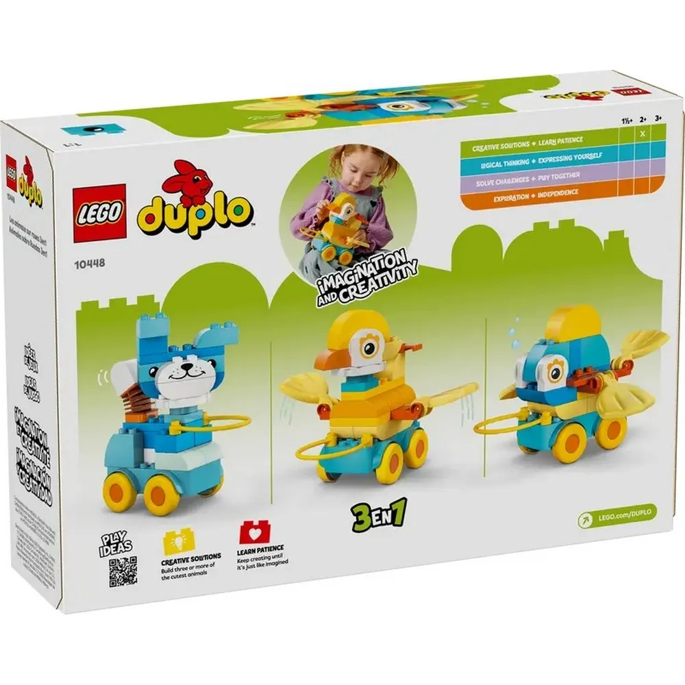 LEGO DUPLO TOWN 3IN1 ANIMALS ON WHEELS