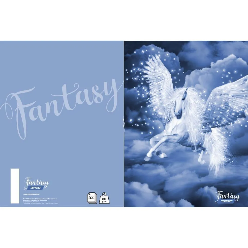 SVESKA A5 KOCKA TARGET FANTASY 27016