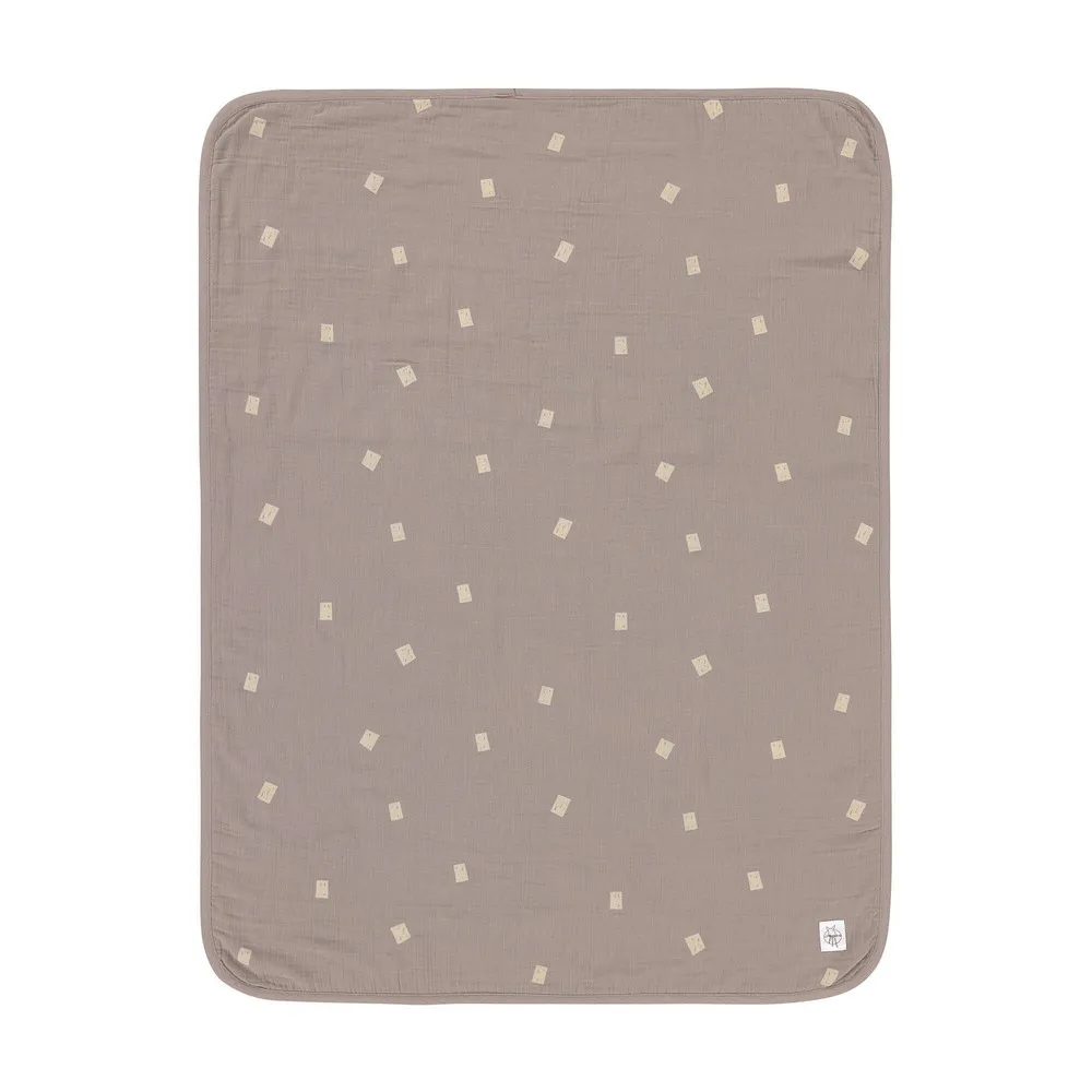LASSIG CEBE MUSLIN SPOTS TAUPE (75 X 100 CM)