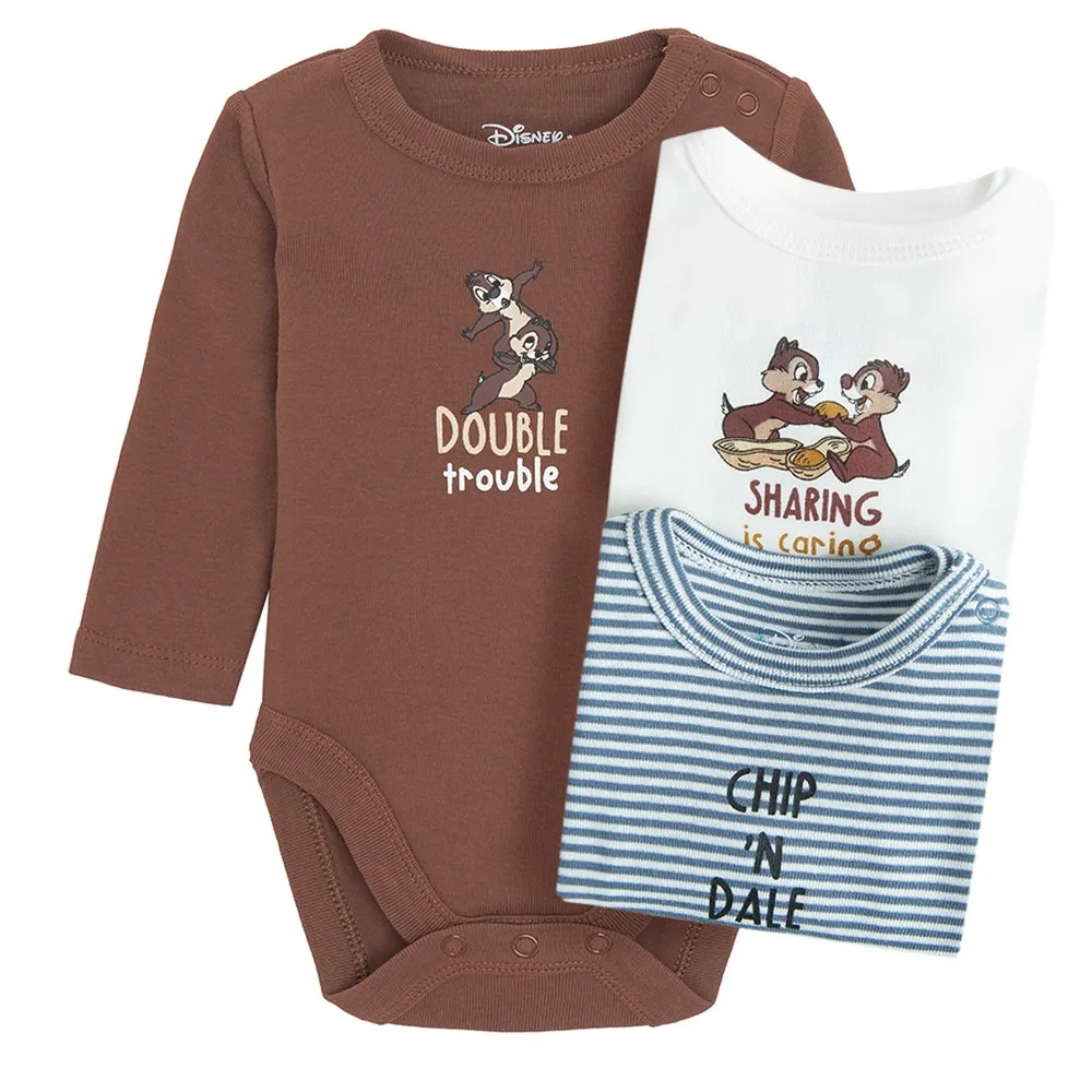 COOL CLUB BODI DUG RUKAV 3KOM CHIP&DALE 