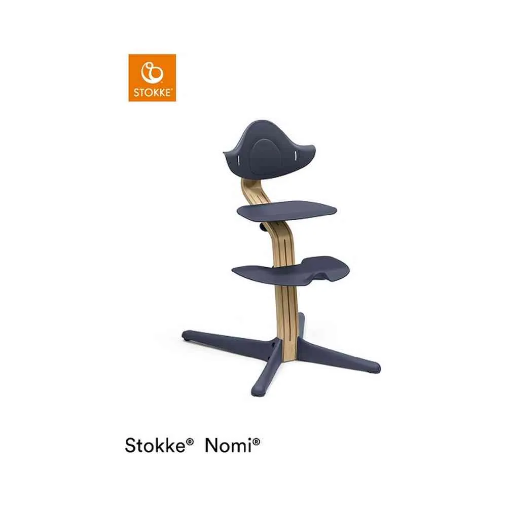 STOKKE STOLICA (HRANILICA) NOMI - OAK NAVY