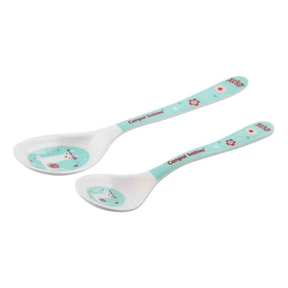 CANPOL BABIES SET KASIKA (2KOM) 4/530 MELAMINE - EXOTIC ANIMALS TURQUOISE 