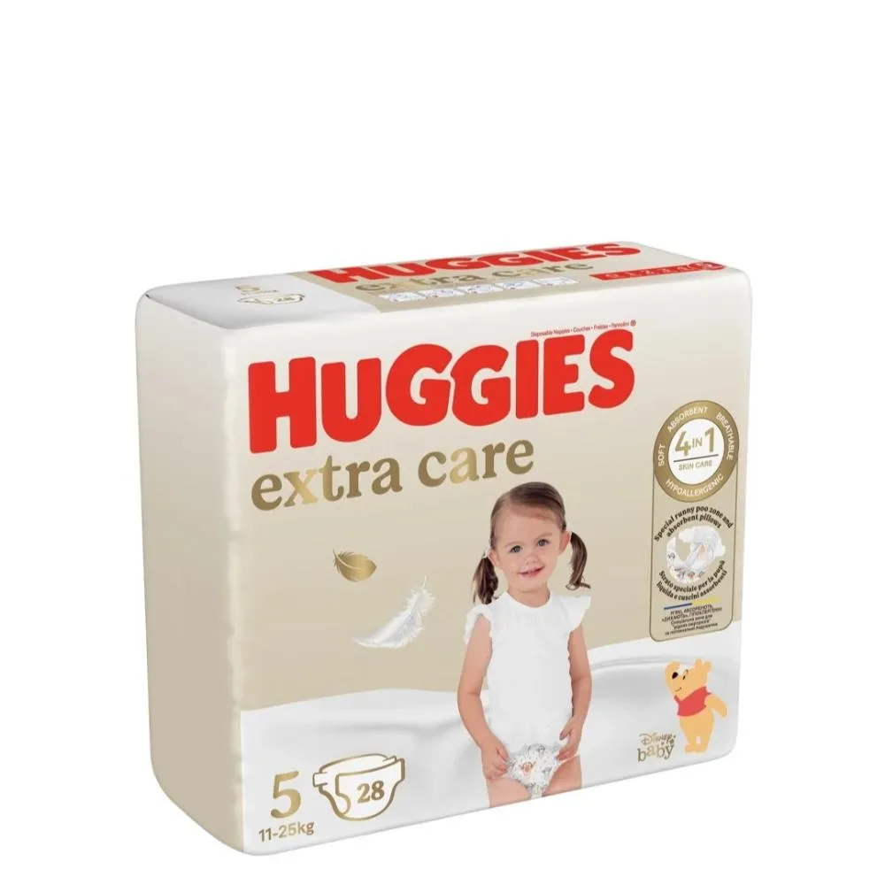 HUGGIES PELENE EXTRA CARE 5, 11 - 25 KG,28KOM