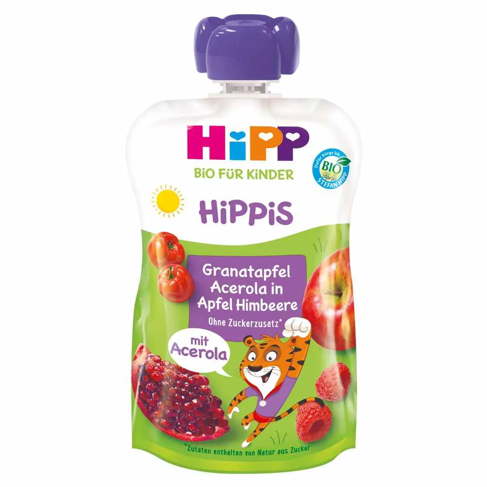 HIPP POUCH JAB. I MALINA SA NAROM, ACER. I ARON. 100G