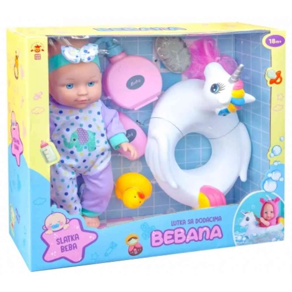 LUTKA BEBANA SA DODACIMA ZA KUPANJE 2212O0467