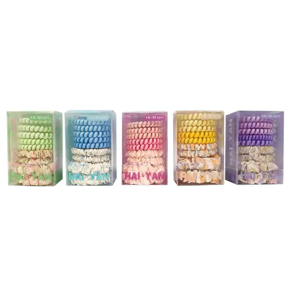 GUMICE ZA KOSU SET PASTEL
