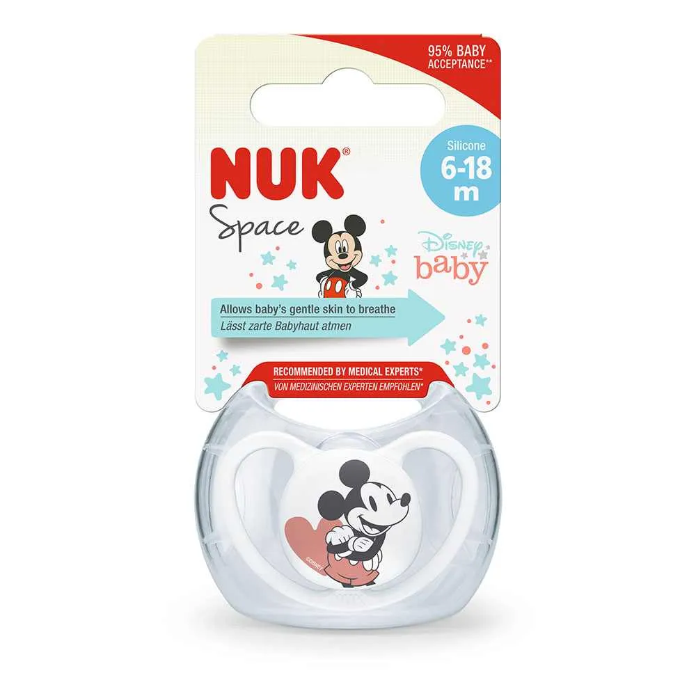 NUK VARALICA SILIKON 6-18M MICKEY SPACE