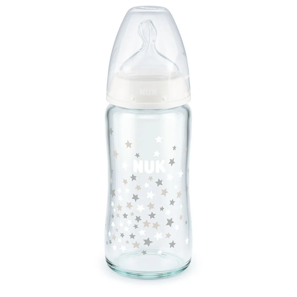 NUK FLASICA STAKLENA SA TERMO INDIKATOROM 240ML