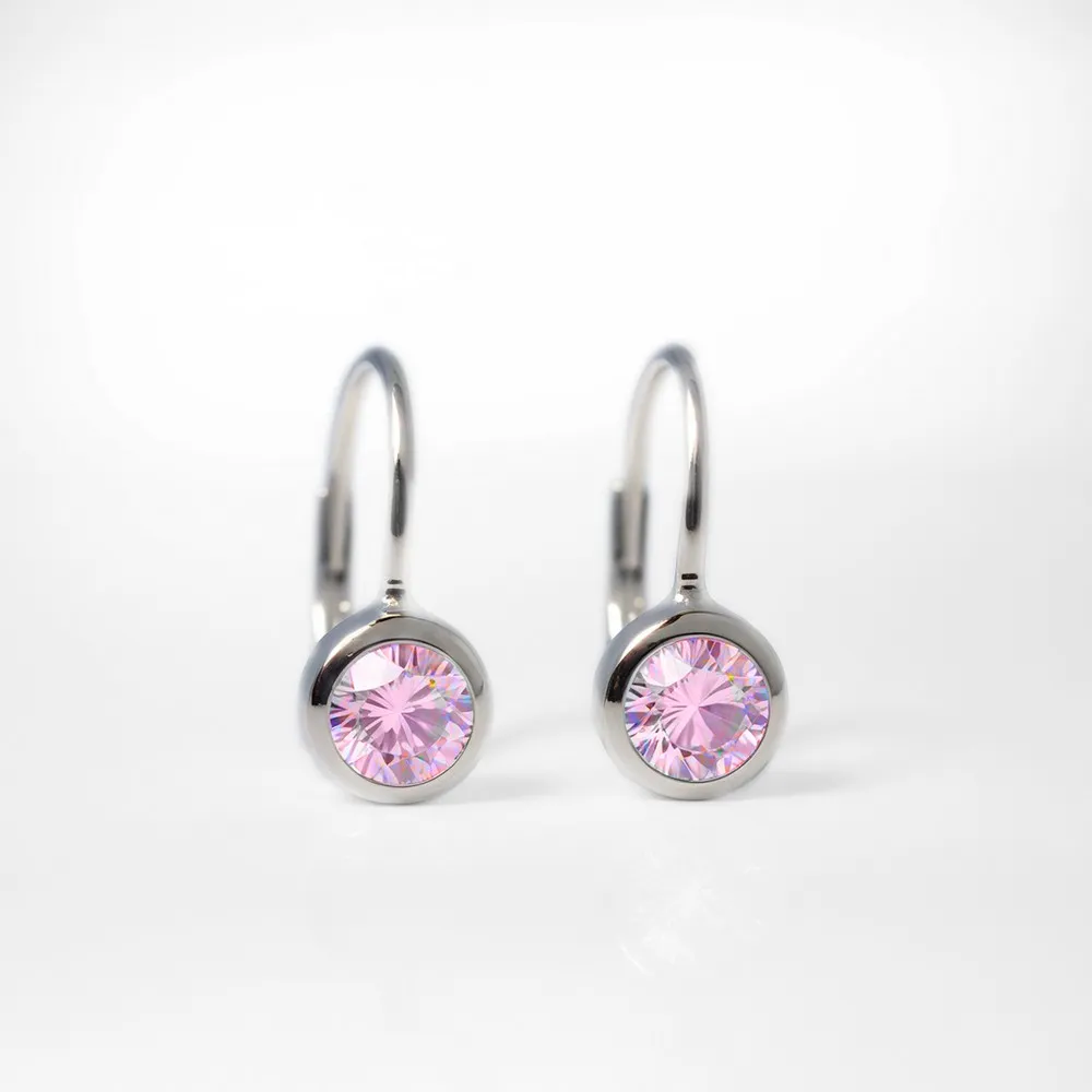 SILVER LINE MINDJUSE ROZA KAMEN SIGURNA KOPCA