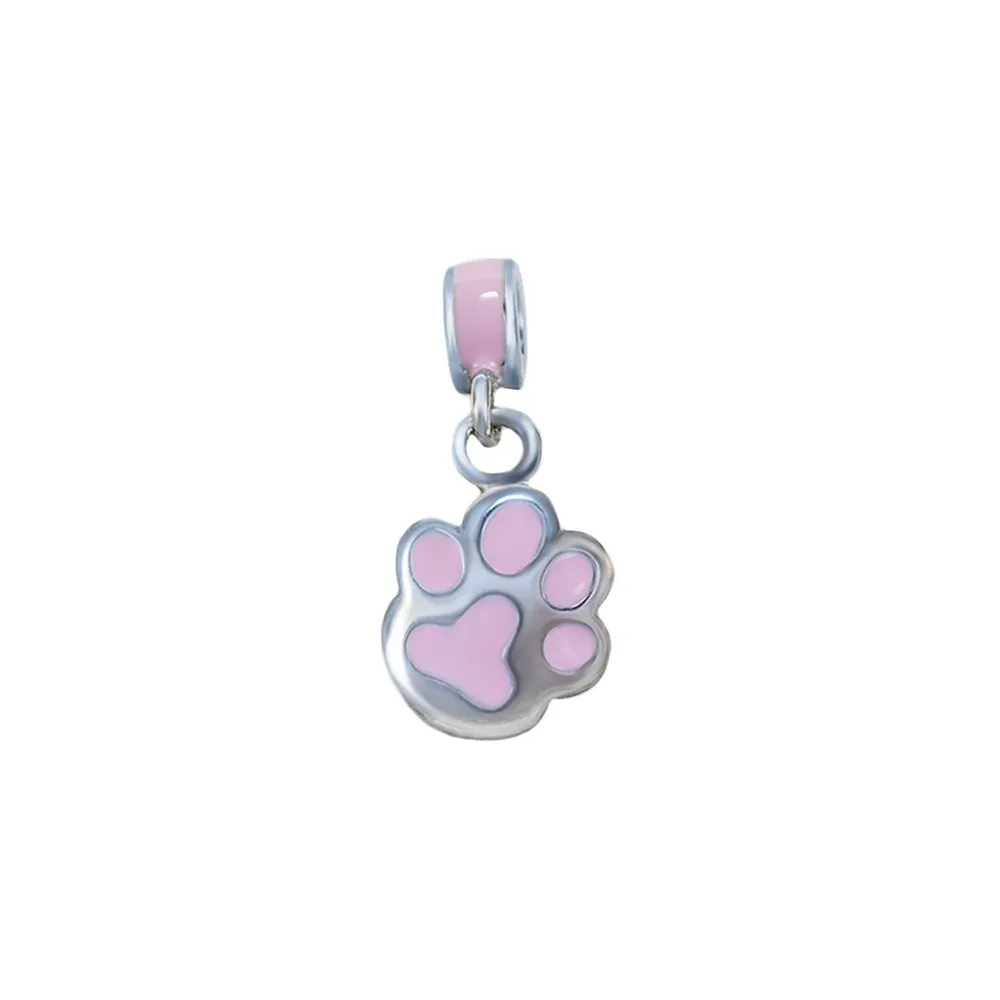 SILVER LINE ROZE PRIVEZAK SAPICA SA EMAJLOM