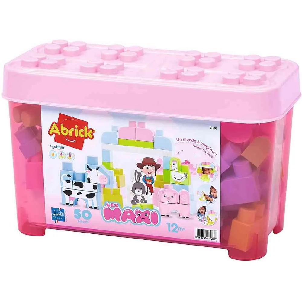 ECOIFFIER MAXI ROZE KUTIJA 50 KOCKICA