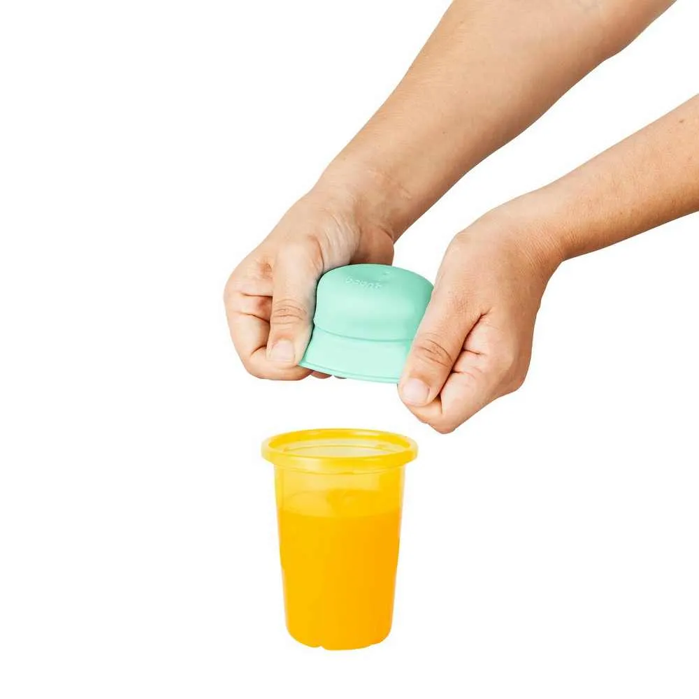 BOON SILIKONSKA FLASICA TEAL ORANGE YELLOW