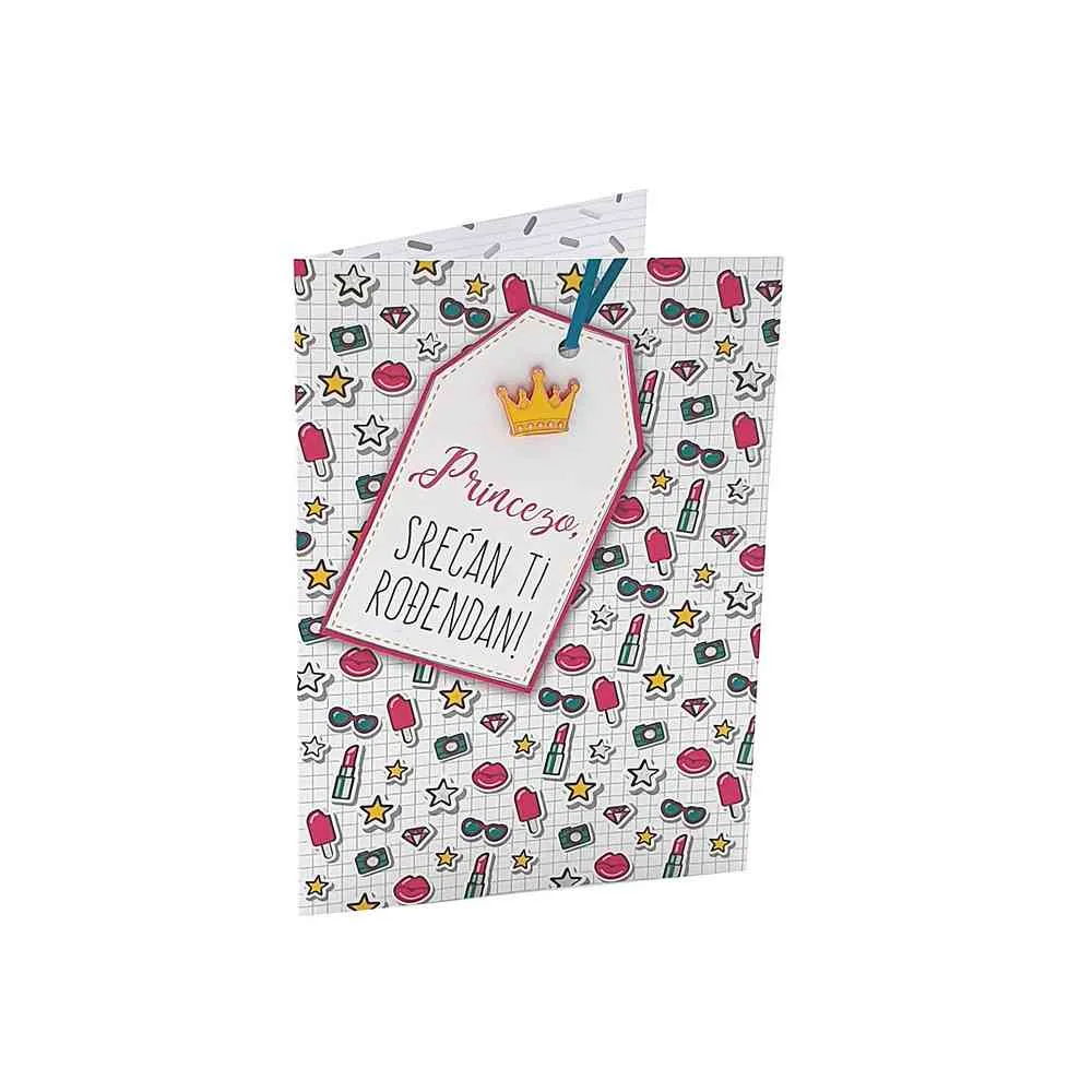 CESTITKA SA KRUNA ZNACKOM - PRINCEZO, SRECAN TI RODJENDAN!